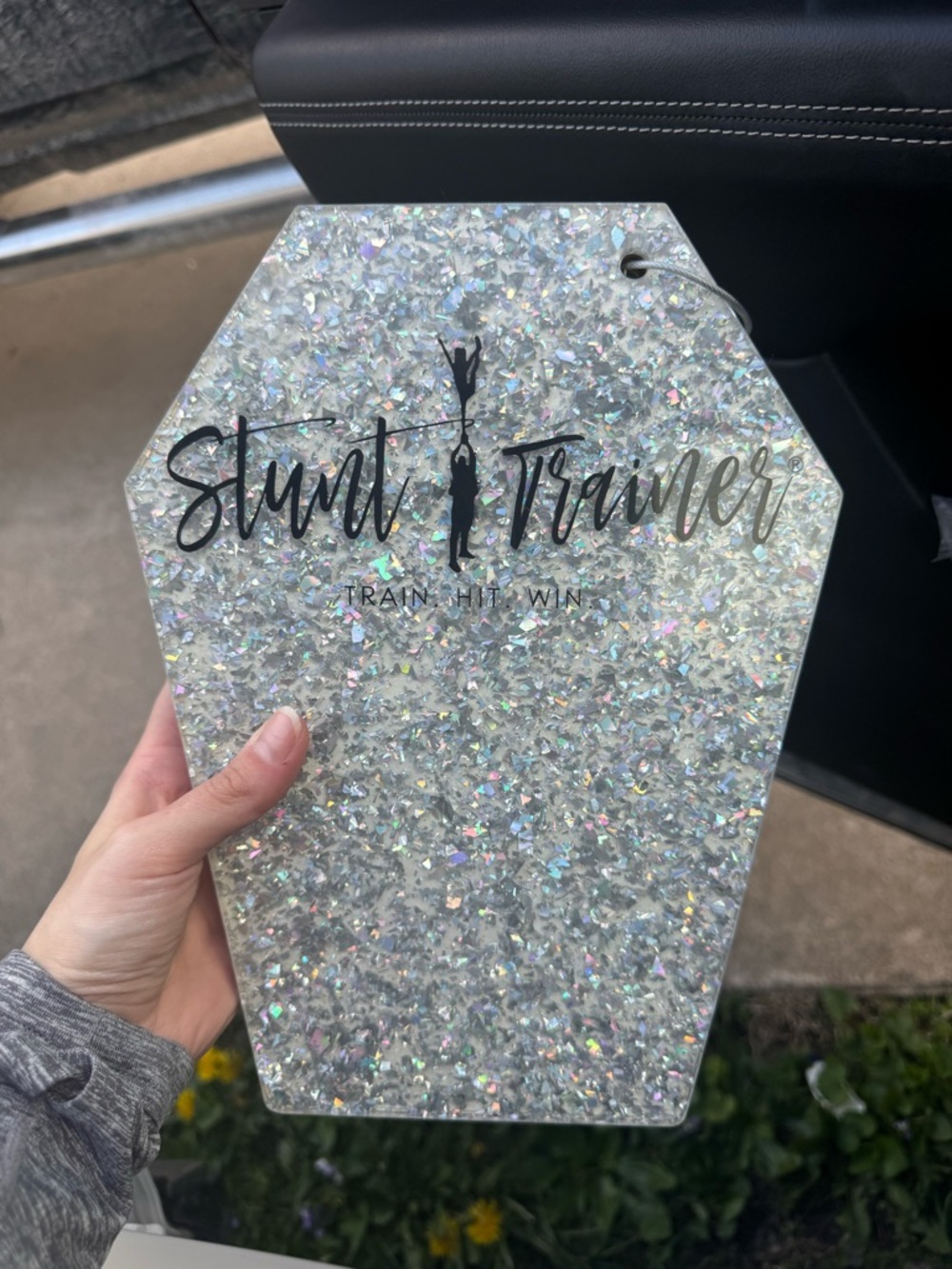 Stunt Trainer Glitter Practice Board - Silver